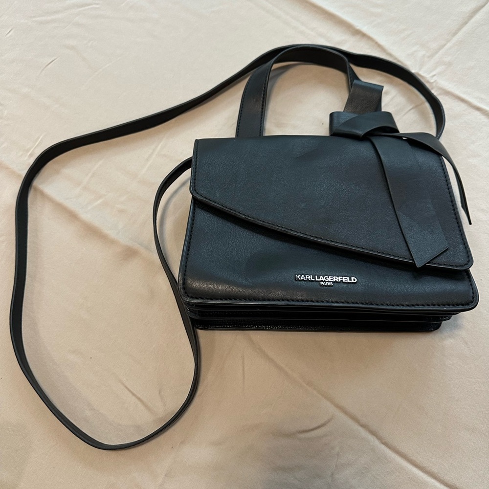 Karl Lagerfeld Elegant Black Crossbody Bag